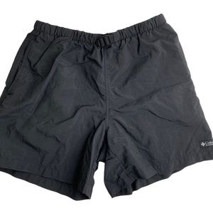 COLUMBIA black baggie nylon shorts size M